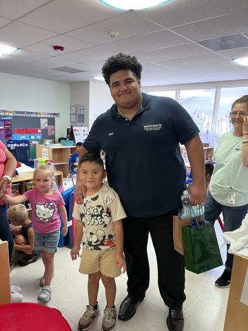 Isaac at a Head Start classroom.